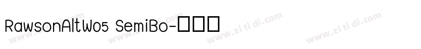 RawsonAltW05 SemiBo字体转换